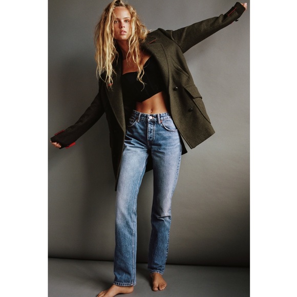 Zara Straight Leg Full Length Jeans - Picture 9 of 9